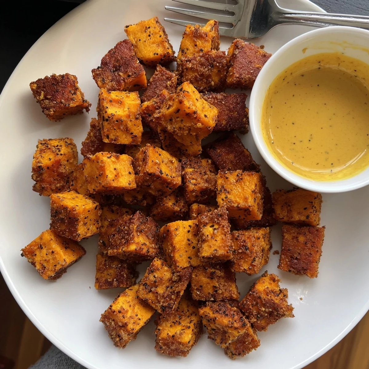 Crispy Sweet Potato Pretzel Crusted Bites with golden crusts, perfect for snacking or sharing.  