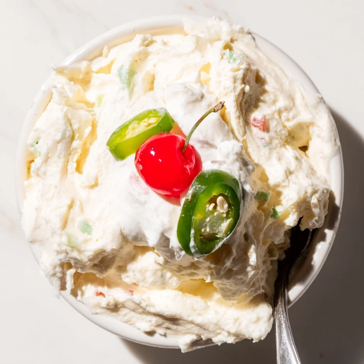 Spicy and sweet Creamy Jalapeño Soda Float Dip perfect for adventurous party snacks.