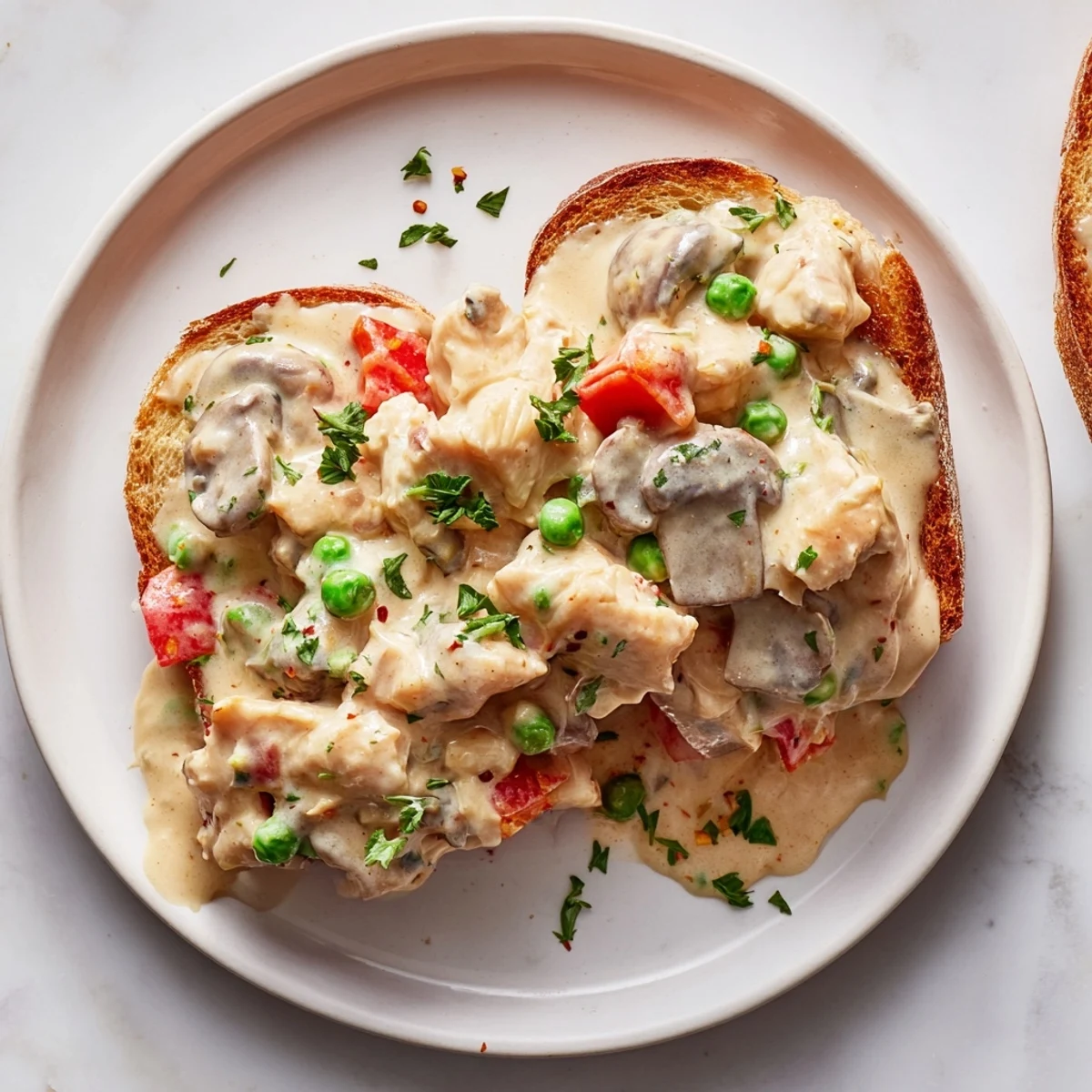 Chicken à la King Toast