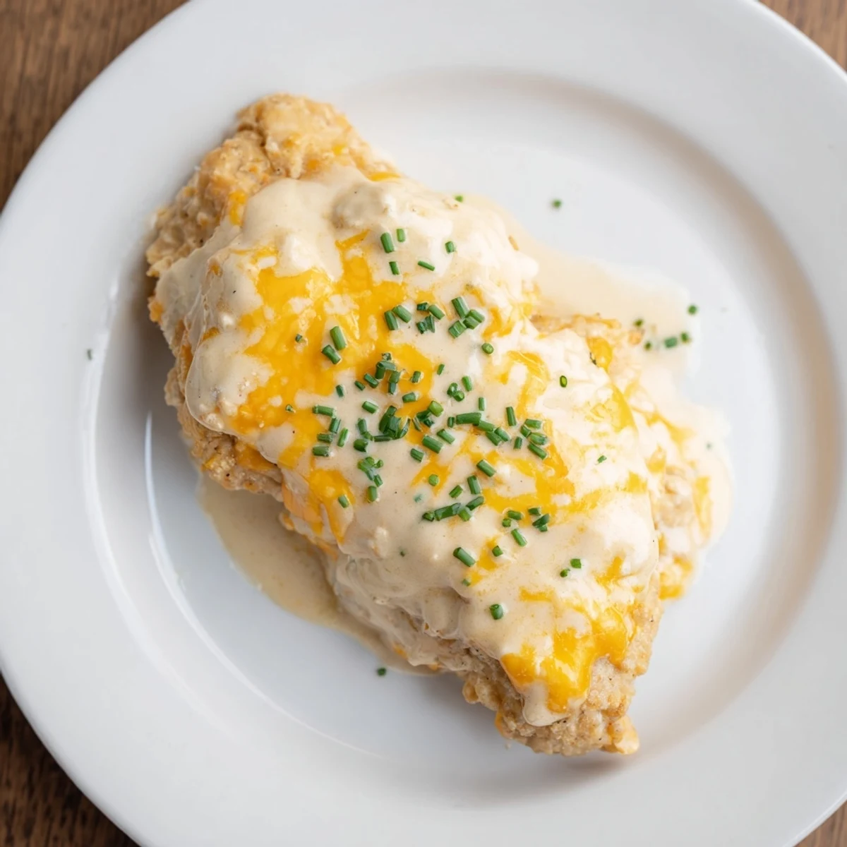 Melted cheddar coats juicy chicken in this creamy, savory Cheddar Ranch Chicken Bake casserole.