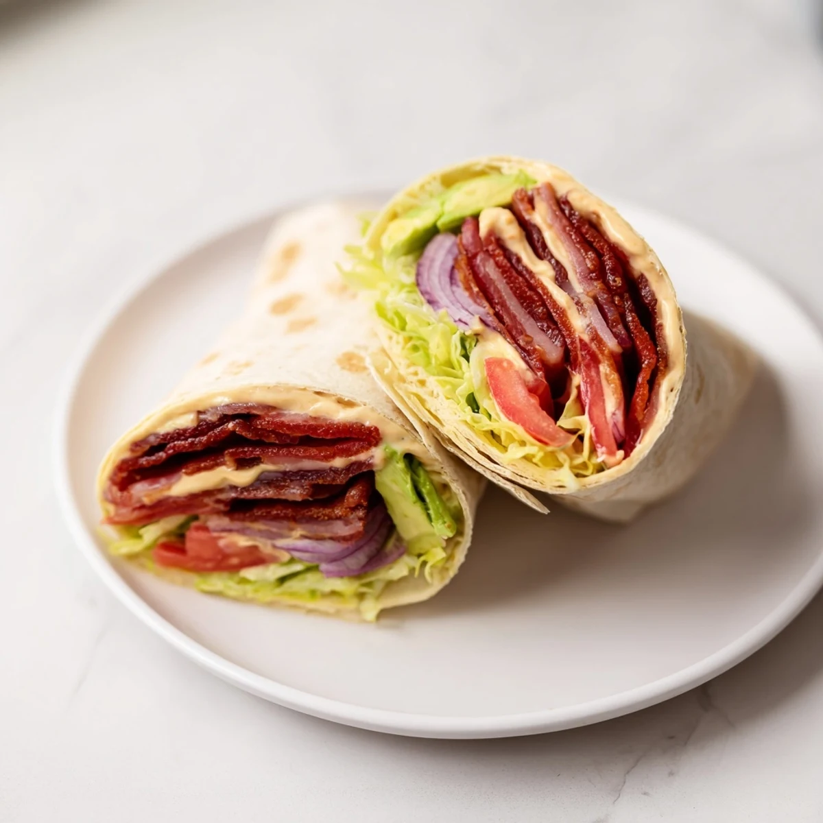 Zesty BLT Wraps Chipotle Mayo