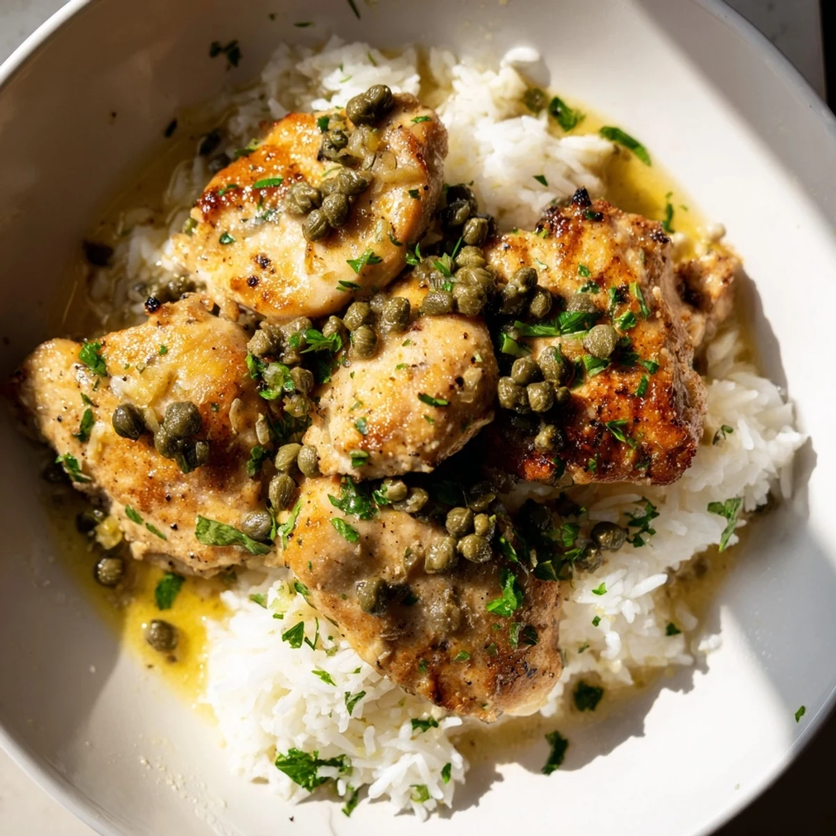 Express Chicken Piccata Bowl