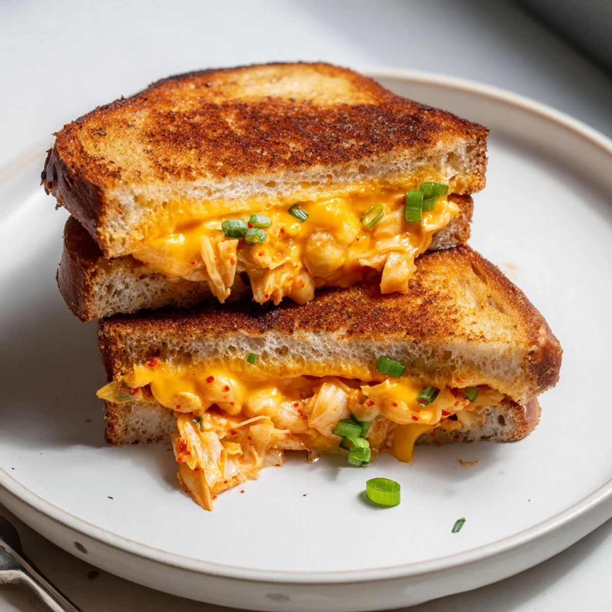 Kimchi Cheddar Grilled Cheese