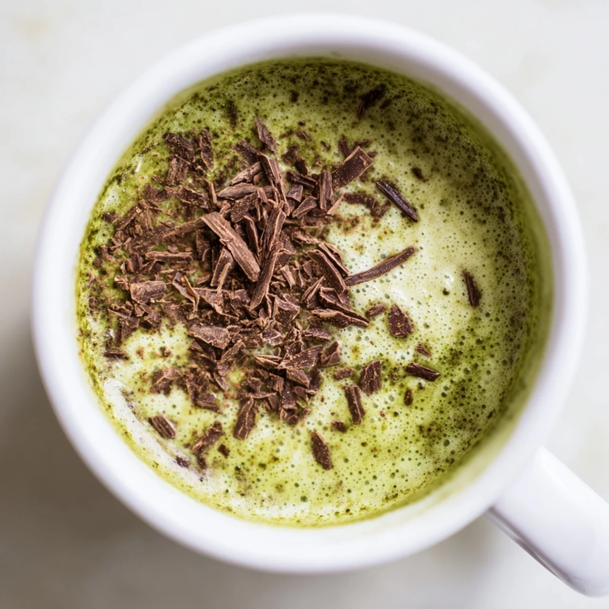 Collagen Peppermint Matcha Latte