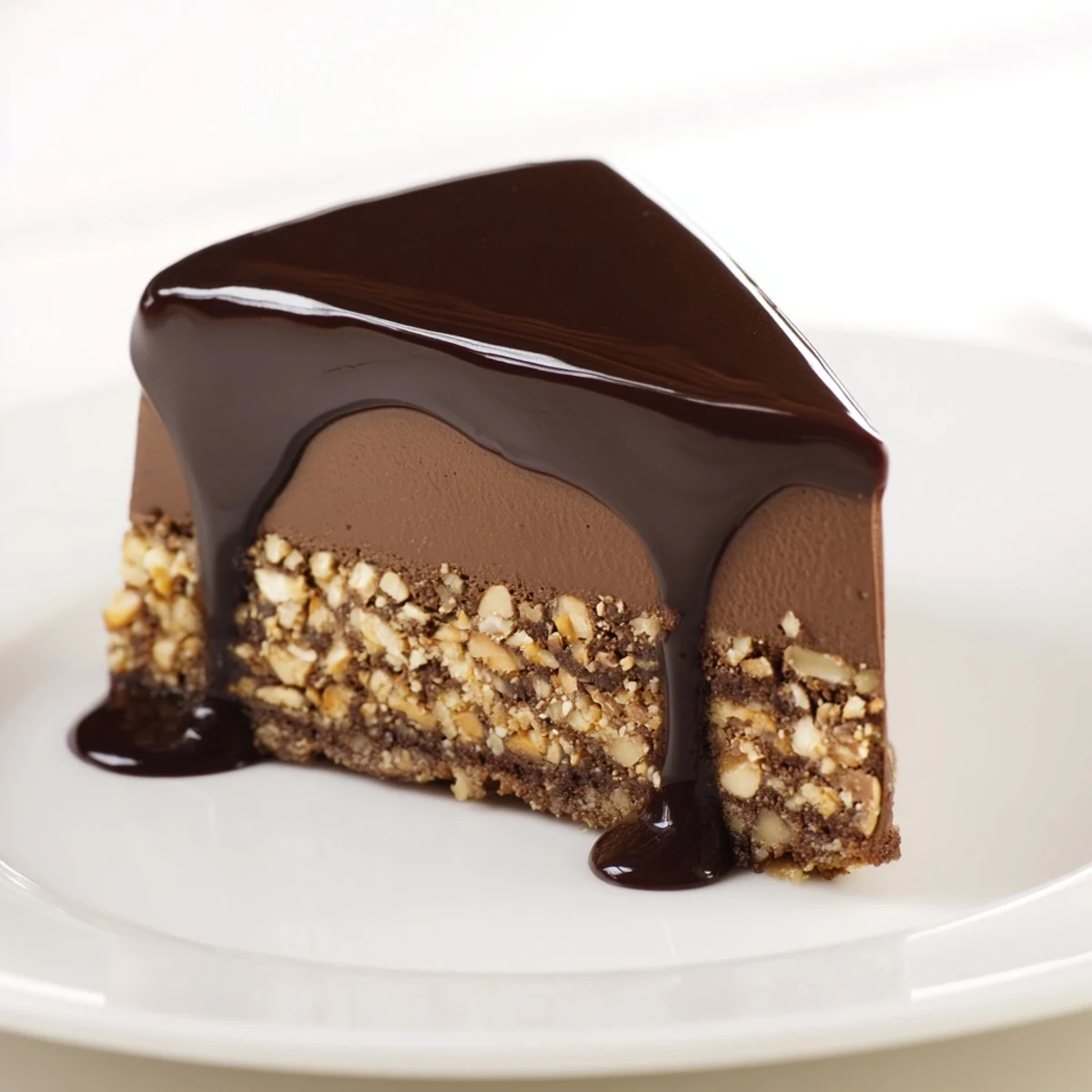 Imagine the exquisite "Plaisirs Sucrés Hibou de la Nuit", a French dessert ready to be served and enjoyed.