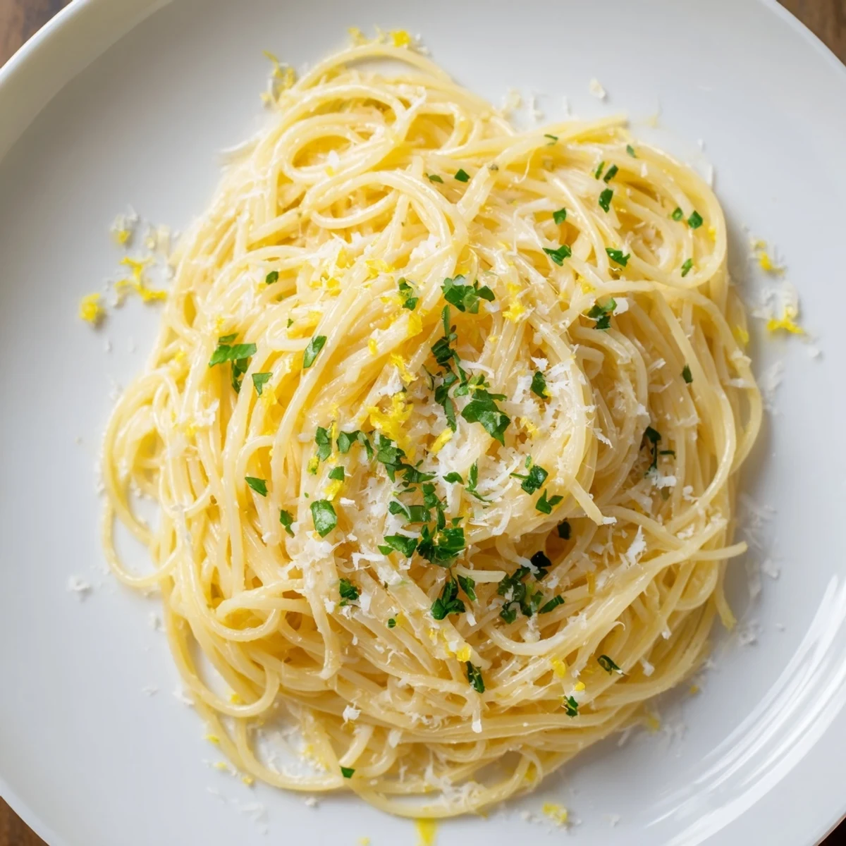 Silky Lemon Capellini with fresh herbs, a bright, buttery Italian pasta dish ready to enjoy.