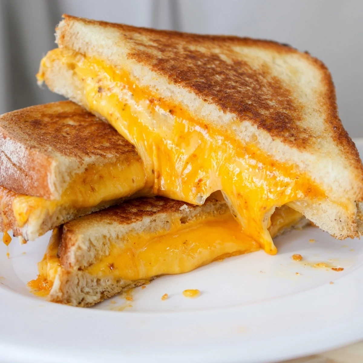 Golden, cheesy Honey Chipotle Butter Grilled Cheese, with a spicy, sweet aroma, ready to devour.