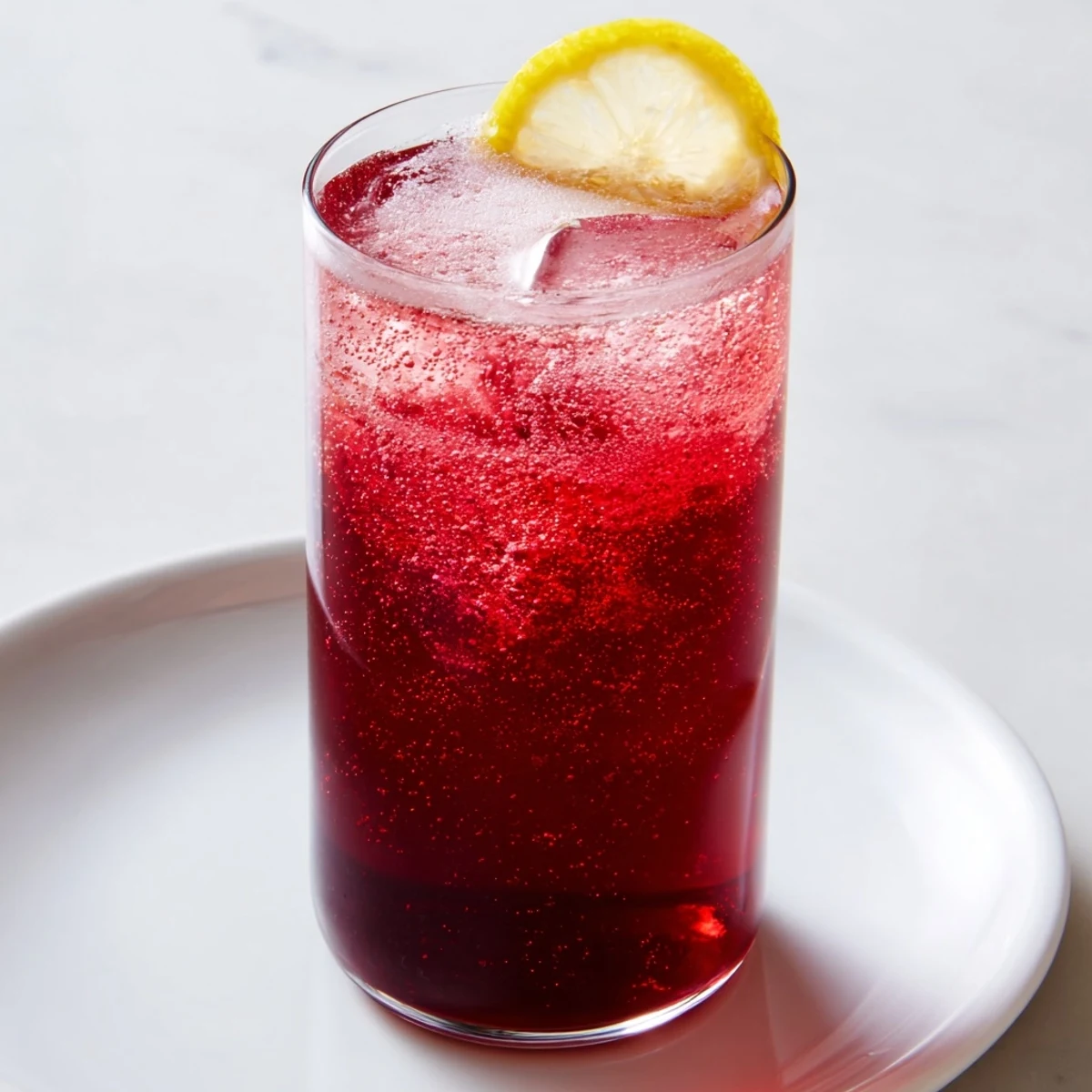 Refreshing tart cherry juice in a Sleepy Girl Mocktail swirling subtly with magnesium, ready to chill.