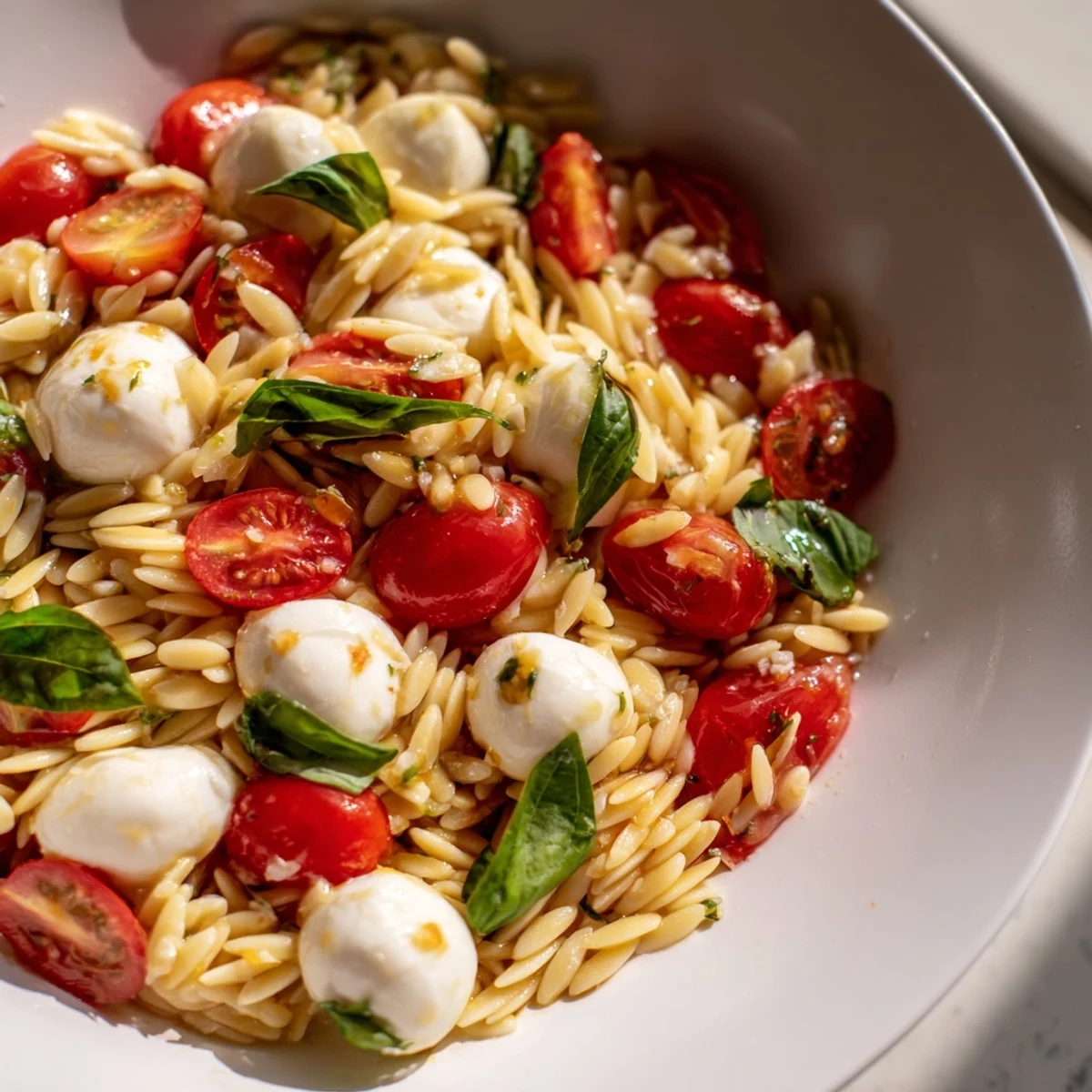 Caprese Orzo Salad Fresh