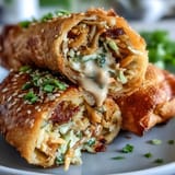 Crispy Spring Rolls Peanut Sauce