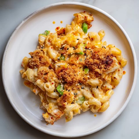 Spicy Kimchi Mac & Cheese