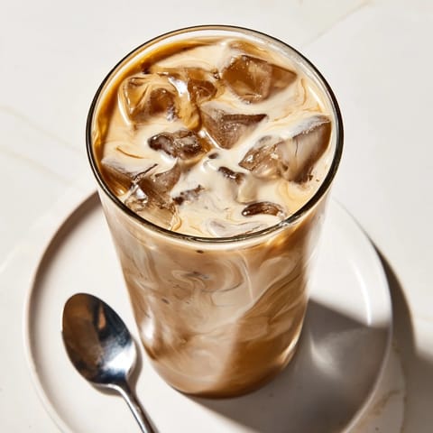Rich and nutty tahini iced coffee with a smooth, refreshing finish.  