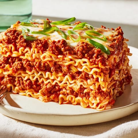 Spicy Ramen Lasagna Fusion