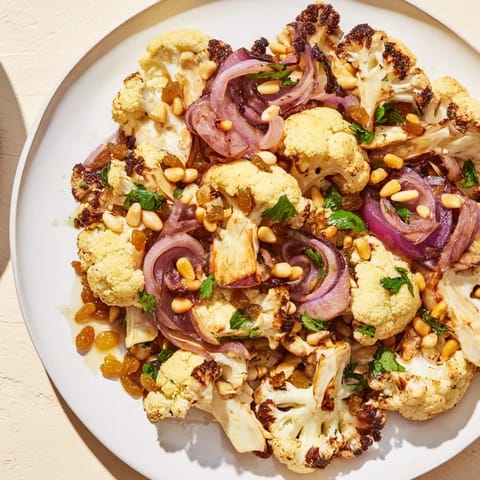 Warm Roasted Cauliflower Salad