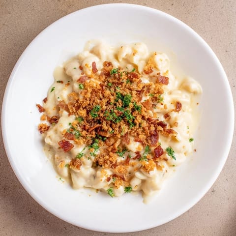 Sheet Pan Mac Cheese Bacon