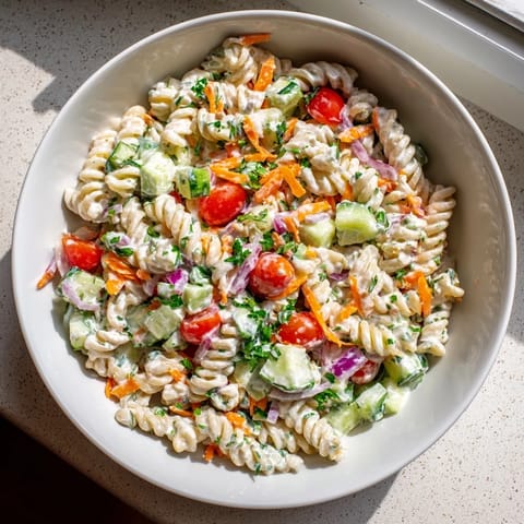 Vegan Hemp Seed Pasta Salad