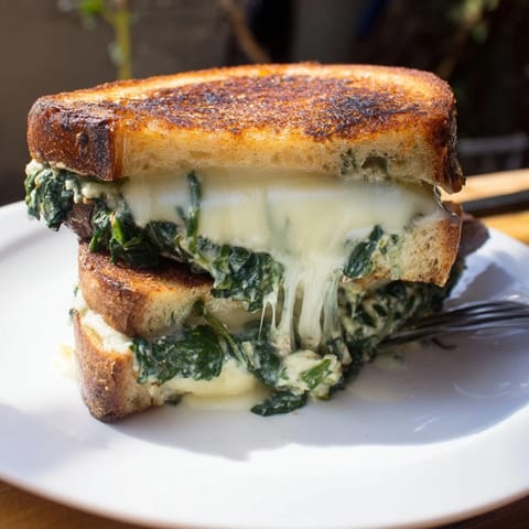 Spinach Artichoke Grilled Cheese