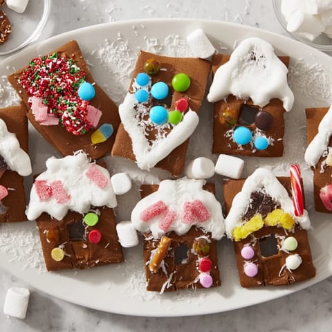 Festive Gingerbread House Board