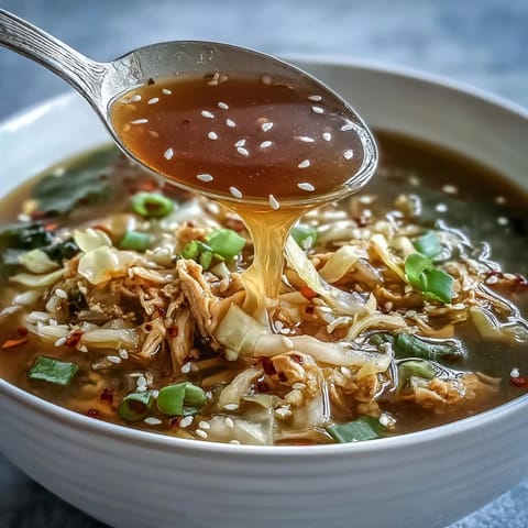 Egg Roll Soup Chicken Cabbage