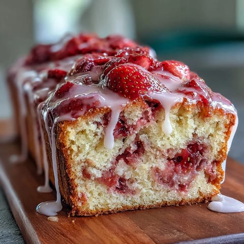 Strawberry Swirl Pound Cake