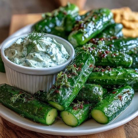 Green Snacks with Cucumber Avocado