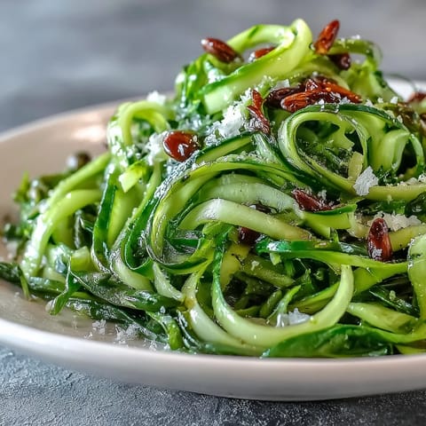 Fresh shaved asparagus ribbons tossed with lemon and Parmesan for a crisp, tangy salad perfect for spring.  