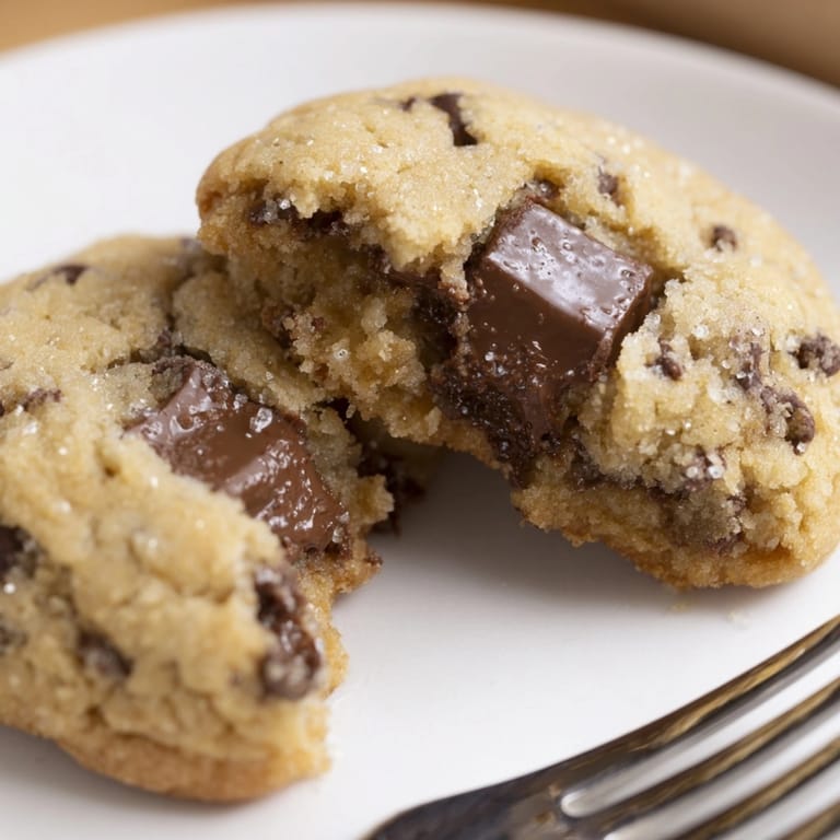 Homemade Milk Chocolate Stuffed Cookies: Picture a gooey, chocolaty baked treat, ready to serve.