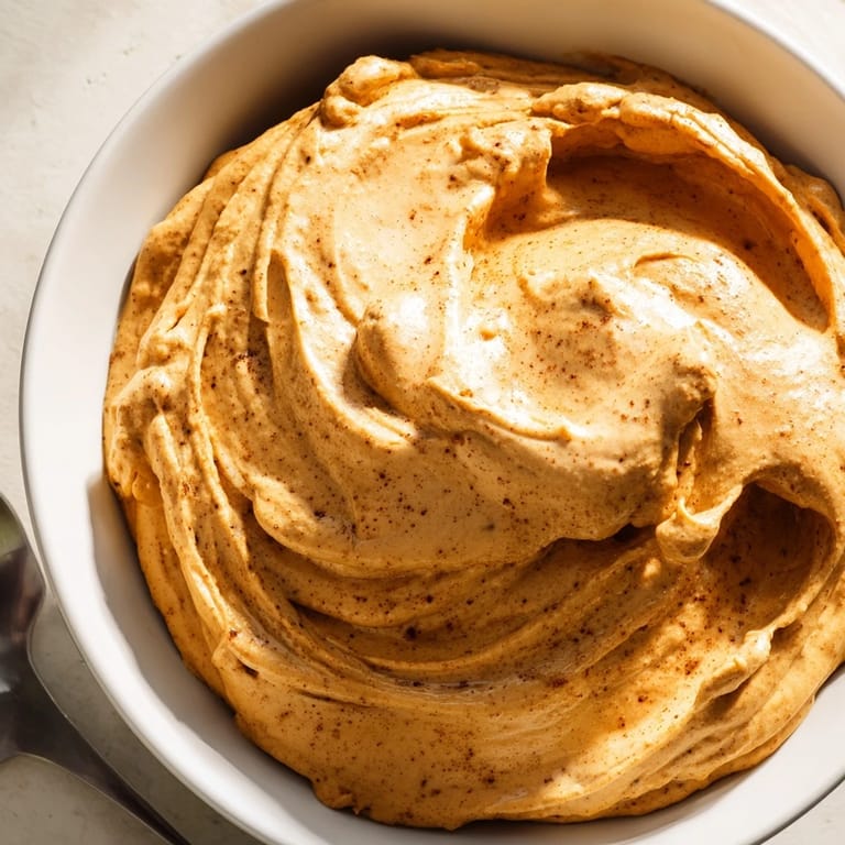 Fluffy and rich Spiced Pumpkin Coffee Whip Dip perfect for holiday parties.