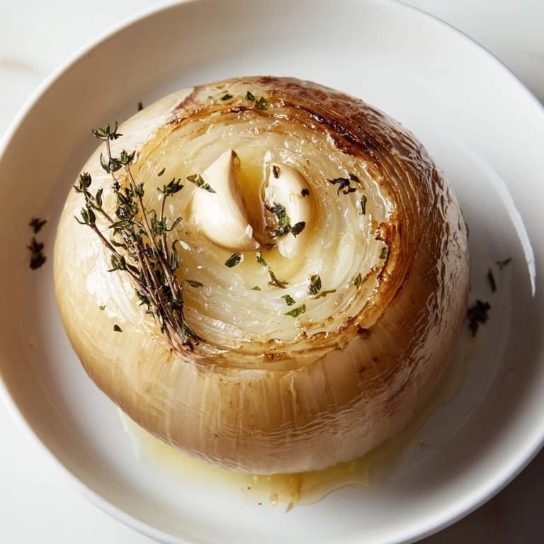 Fragrant foil-wrapped Onion Boil, glistening from the oven, ready to serve as a side dish.
