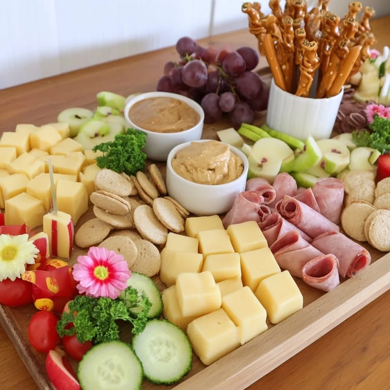 This Gallop & Graze Horse Charcuterie features a colorful arrangement of snacks perfect for any party.