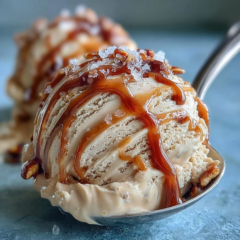 Rich, nutty tahini ice cream topped with luscious date compote and flaky sea salt.  